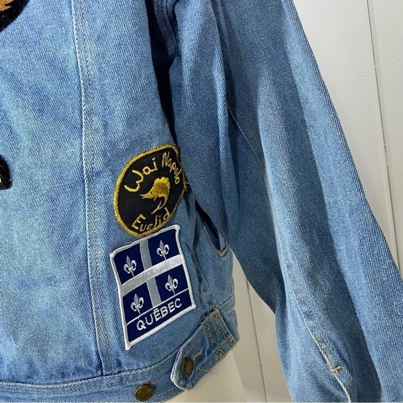 RIGOLLETTO Vintage Denim Jacket with Patches - Picture 5 of 8